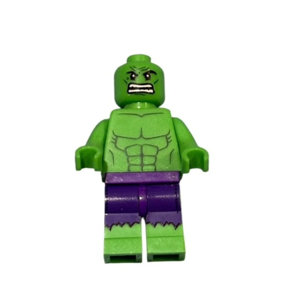 Marvel Super Heroes Hulk Minifigure Green Muscle Purple Pants Action Figure